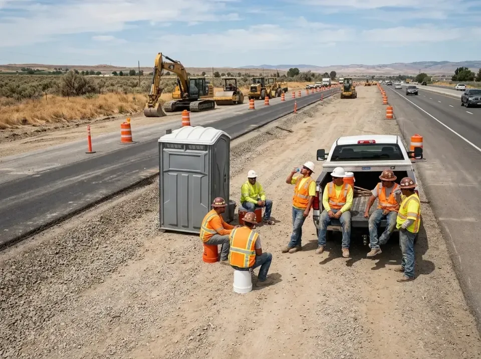 highway-road-construction-crew-007 — frequently asked questions, Porta Potty and Restroom Rentals in Lucas Valley-Marinwood,…